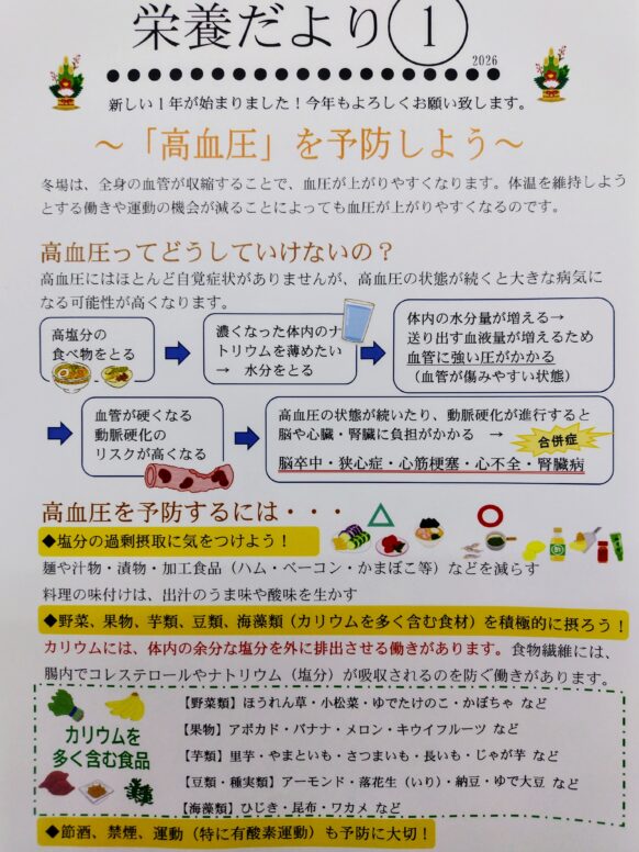 栄養だより2026①